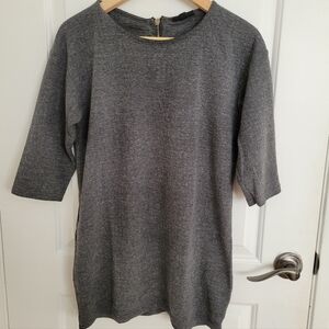 Topshop Gray Long Sweater Top Size 6
